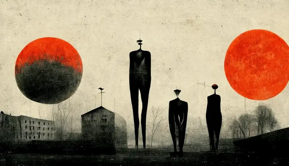 “Hollow Men”, generated from T.S. Eliot’s poem via a neural network